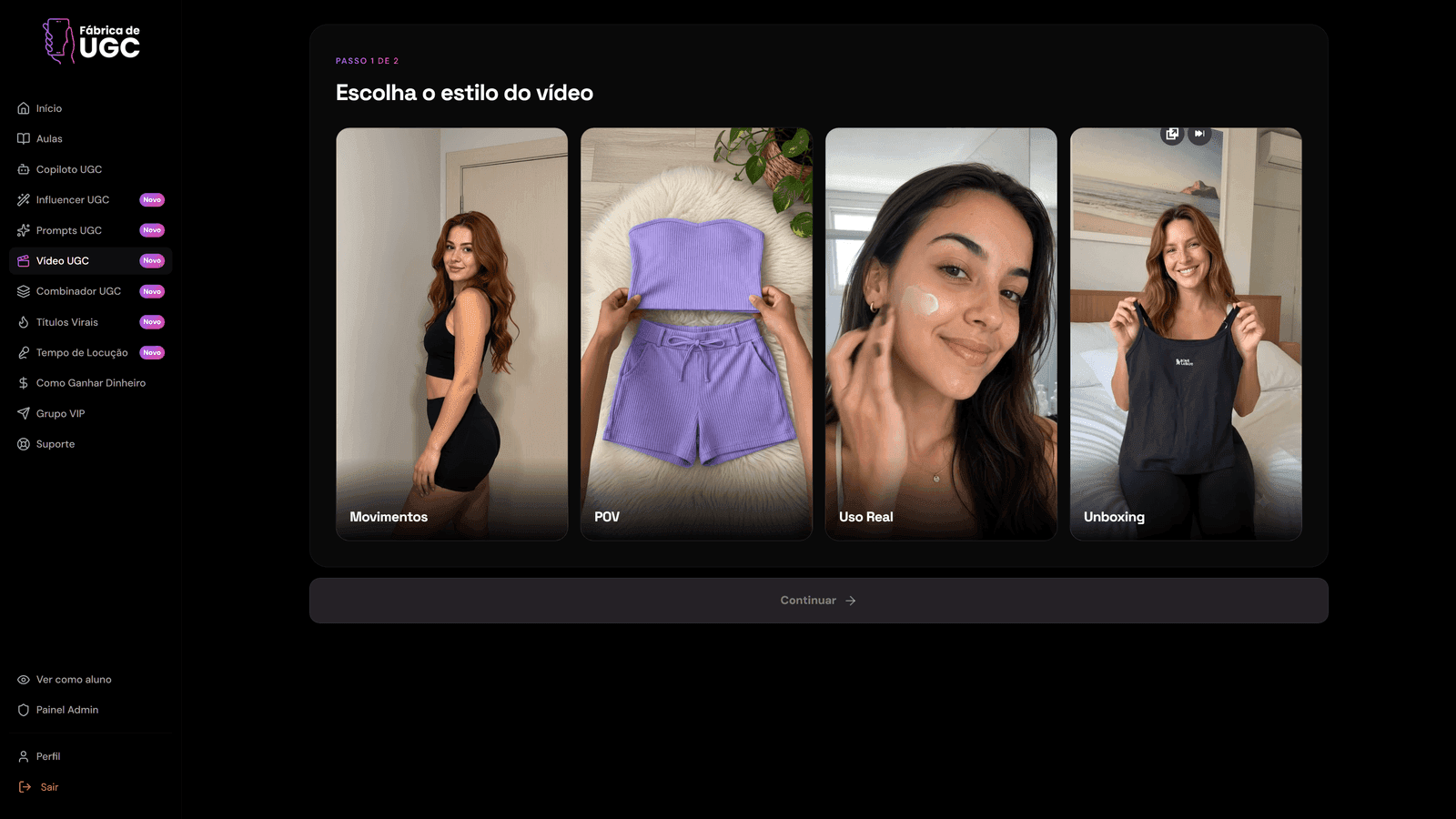 Vídeo UGC